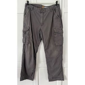 Carhartt Force Relaxed Fit Cargo Work Pant, 10 Pockets, Grey Men's Size 40 x 34